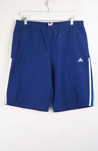 VINTAGE ADIDAS TRACK PANT SHORTS (XL)