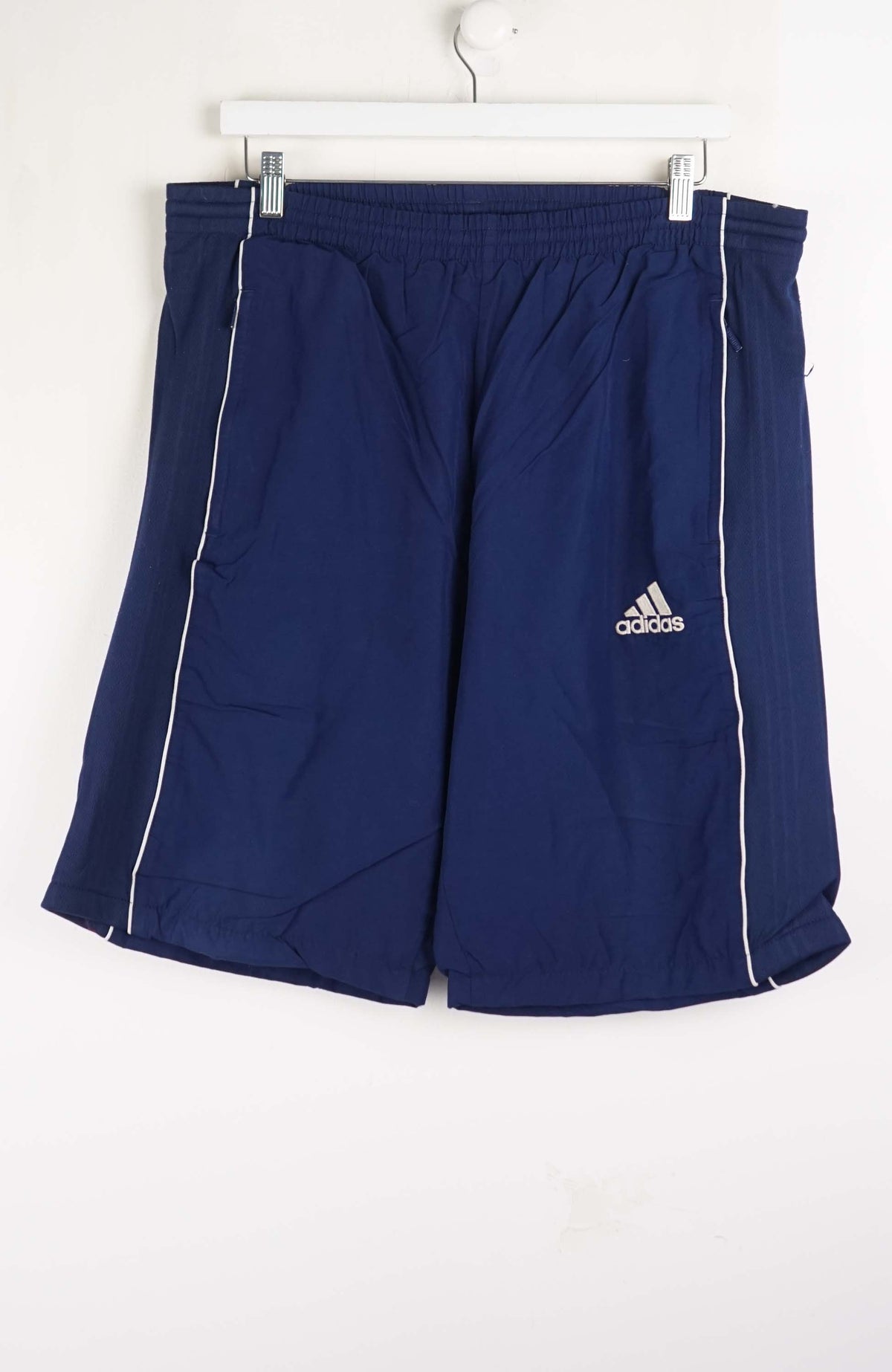 VINTAGE ADIDAS TRACK PANT SHORTS (XL)
