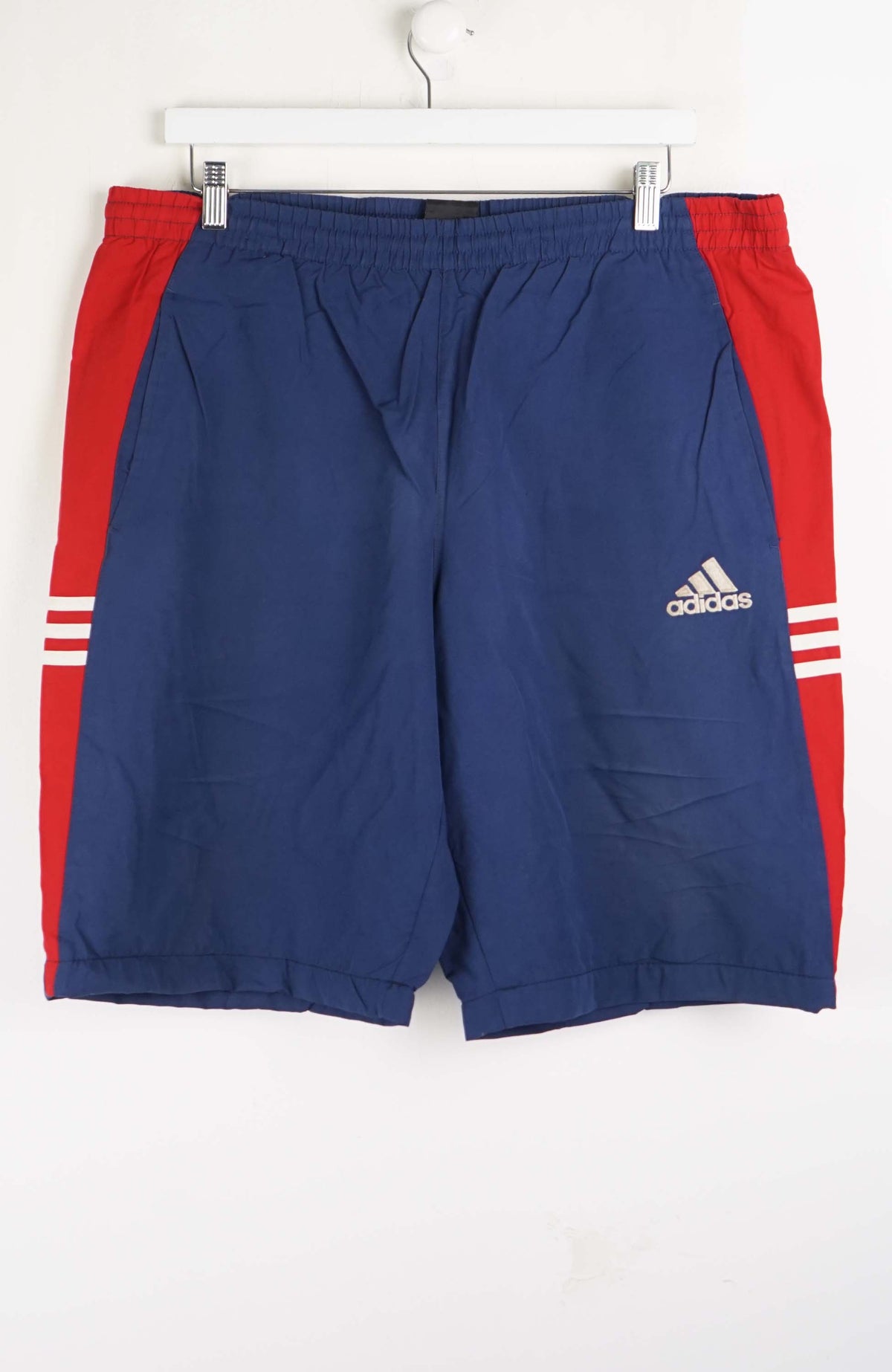 VINTAGE ADIDAS TRACK PANT SHORTS (XL)