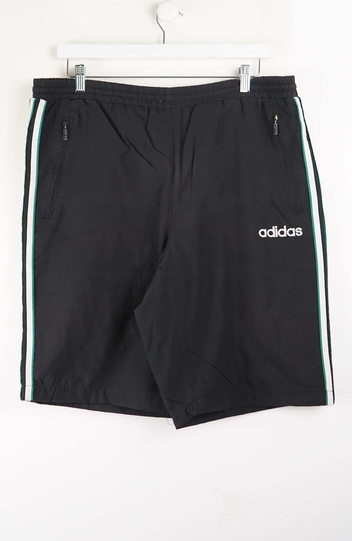 VINTAGE ADIDAS TRACK PANT SHORTS (XL)