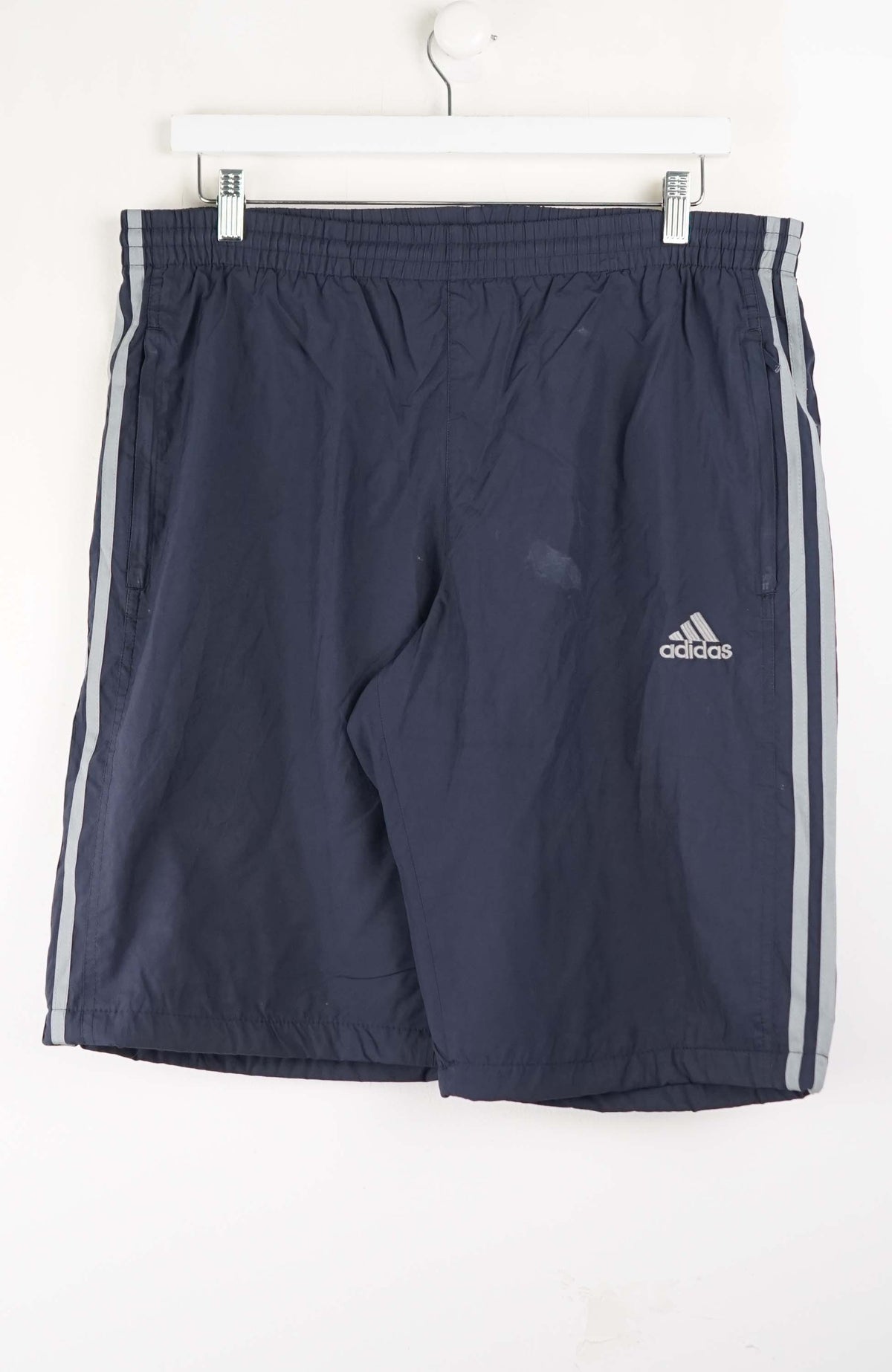 VINTAGE ADIDAS TRACK PANT SHORTS (XL)