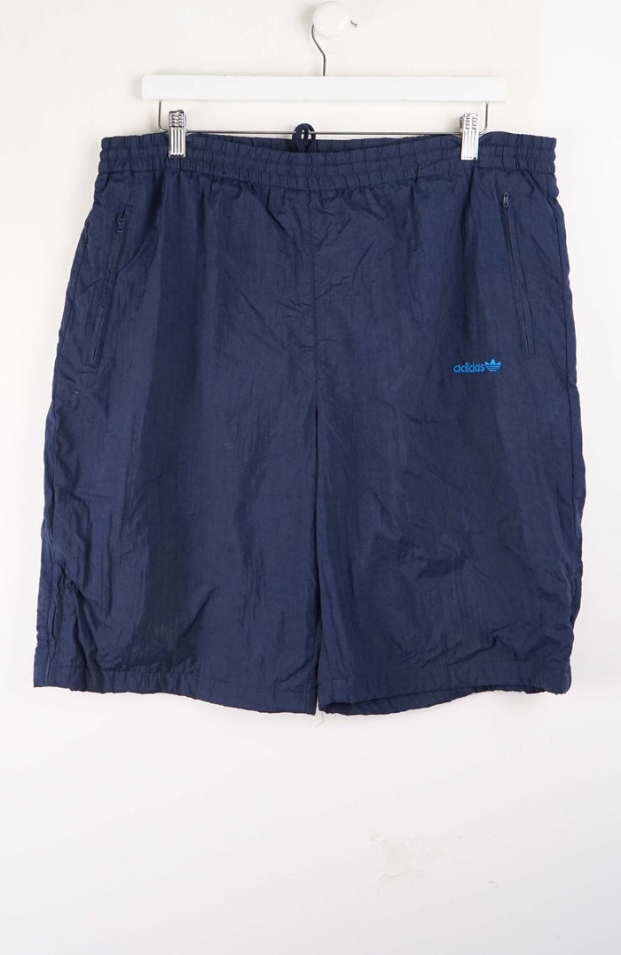 VINTAGE ADIDAS TRACK PANT SHORTS (XL)