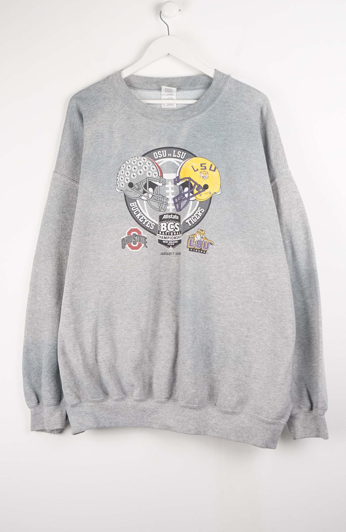 VINTAGE OHIO VS LSU 2008 SWEATER (XL)