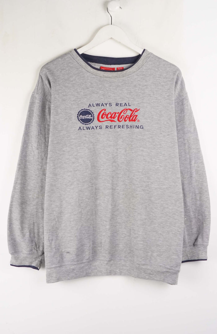 VINTAGE ALWAYS REAL COCACOLA ALWAYS REFRESHING SWEATER (L)