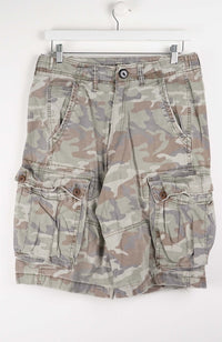 VINTAGE CAMO CARGO SHORTS W30