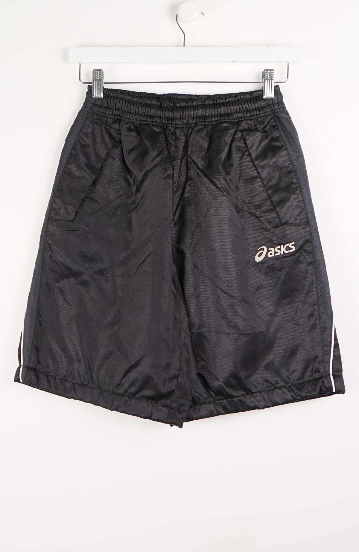VINTAGE ASICS TRACK PANT SHORTS (XS)