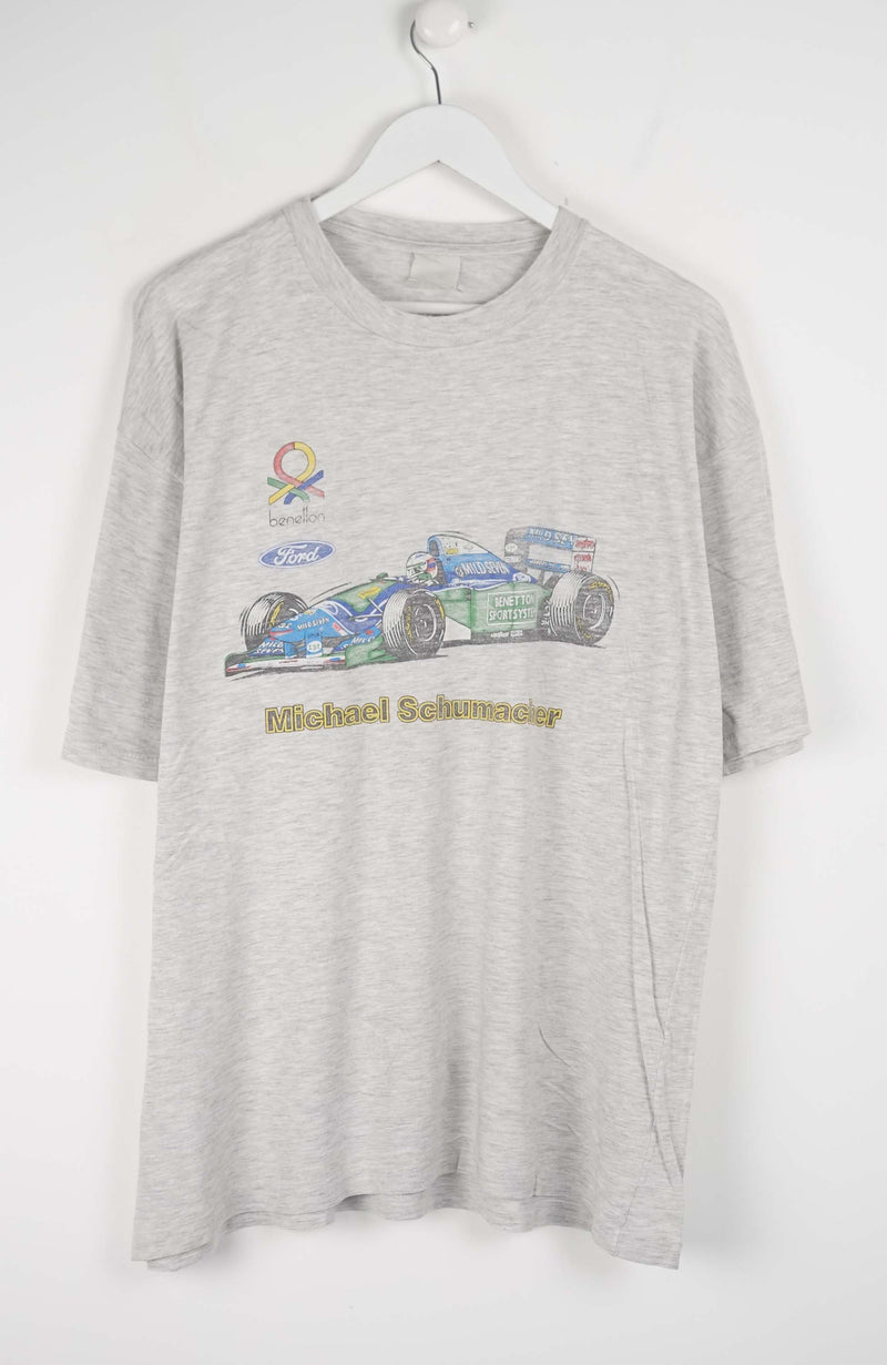 VINTAGE BENETTON MICHAEL SCHUMACHER T-SHIRT (L)