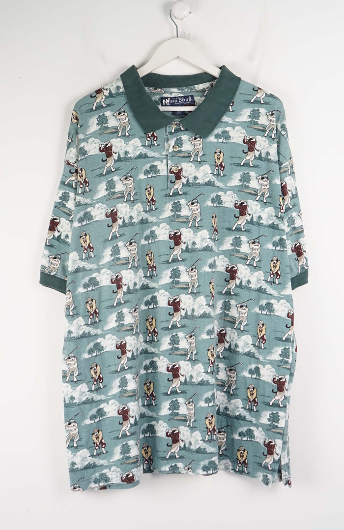 VINTAGE GOLF BIG DOGS T-SHIRT (XXL)