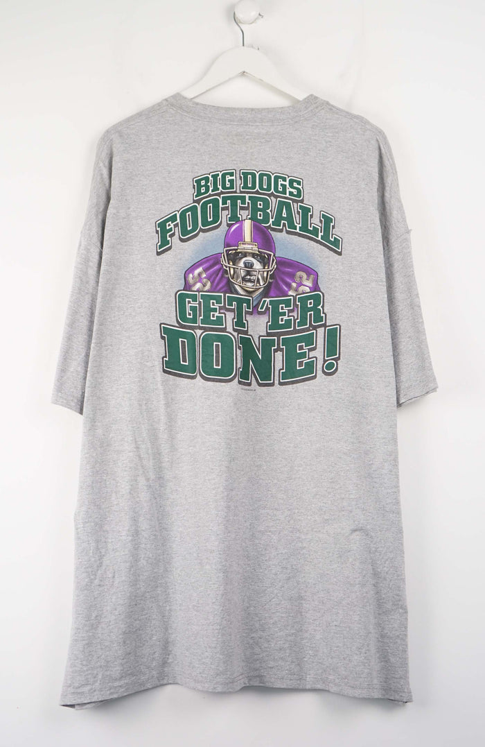 VINTAGE BIG DOGS FOOTBALL T-SHIRT (XXXL)