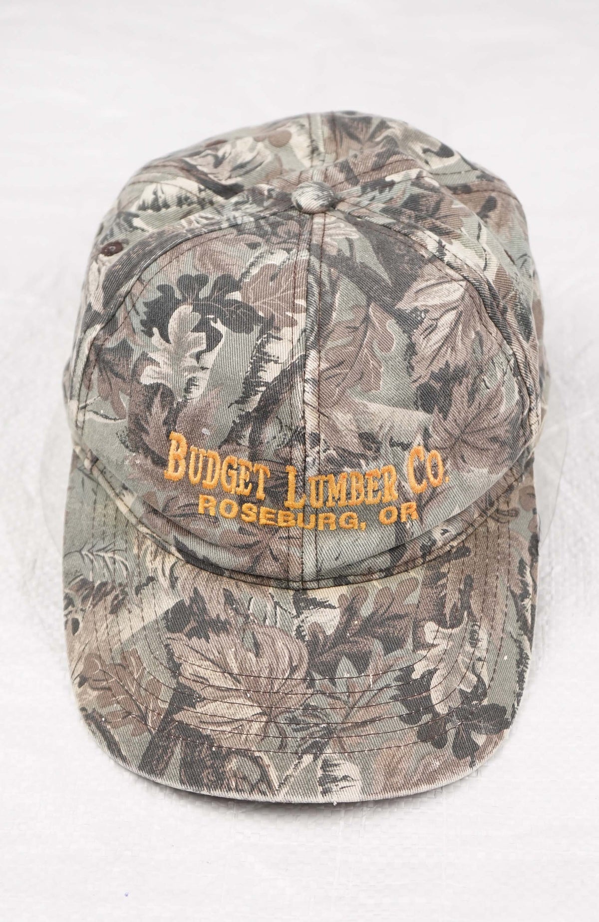 VINTAGE BUDGET LUMBER REAL TREE HAT