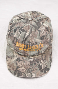 VINTAGE BUDGET LUMBER REAL TREE HAT