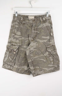 VINTAGE CAMO CARGO SHORTS W28