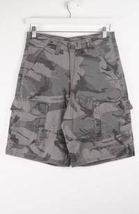 VINTAGE CAMO CARGO SHORTS W28