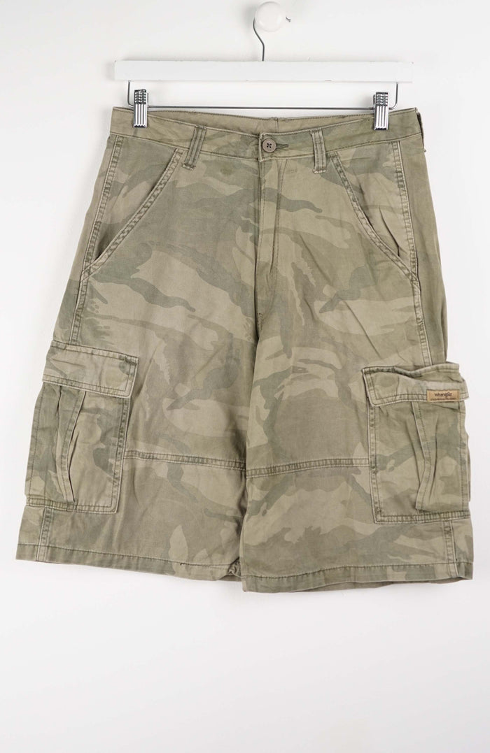 VINTAGE CAMO CARGO SHORTS W30