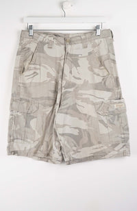 VINTAGE CAMO CARGO SHORTS W32