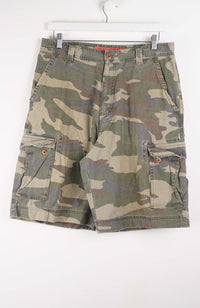 VINTAGE CAMO CARGO SHORTS W34