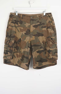 VINTAGE CAMO CARGO SHORTS W36