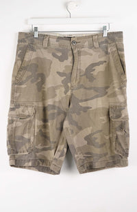 VINTAGE CAMO CARGO SHORTS W36