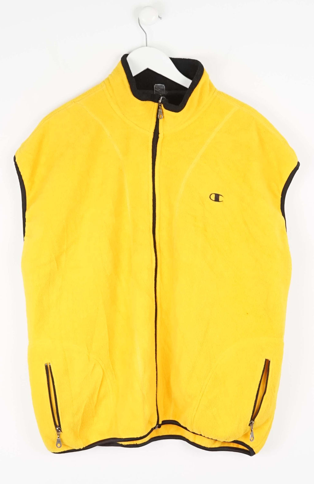 VINTAGE CHAMPION FLEECE VEST SWEATER (XXL)