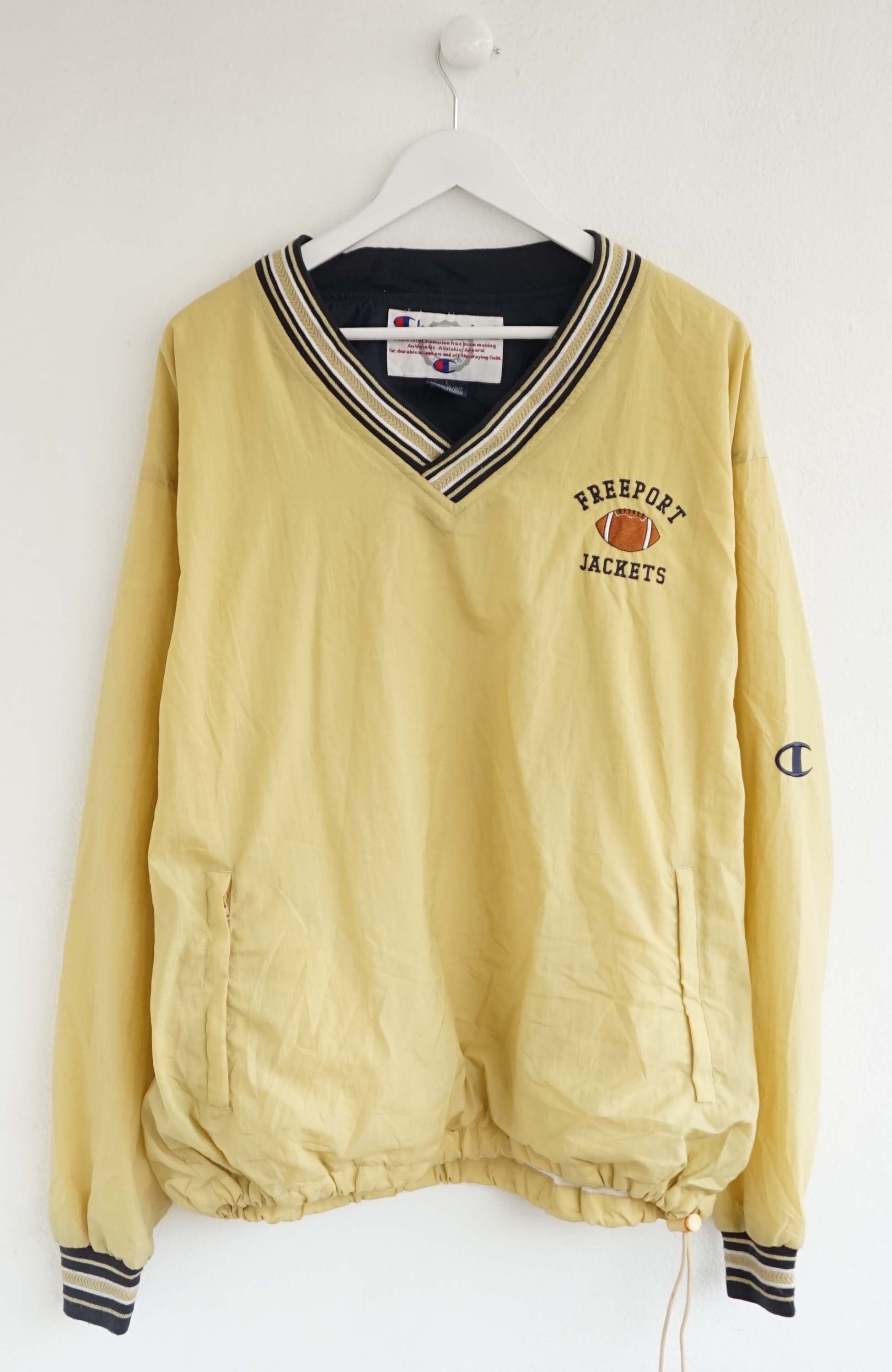 VINTAGE CHAMPION FREEPORT WINDBREAKER XL