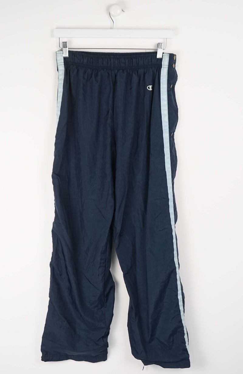 VINTAGE CHAMPION SNAP TRACK PANTS (M)