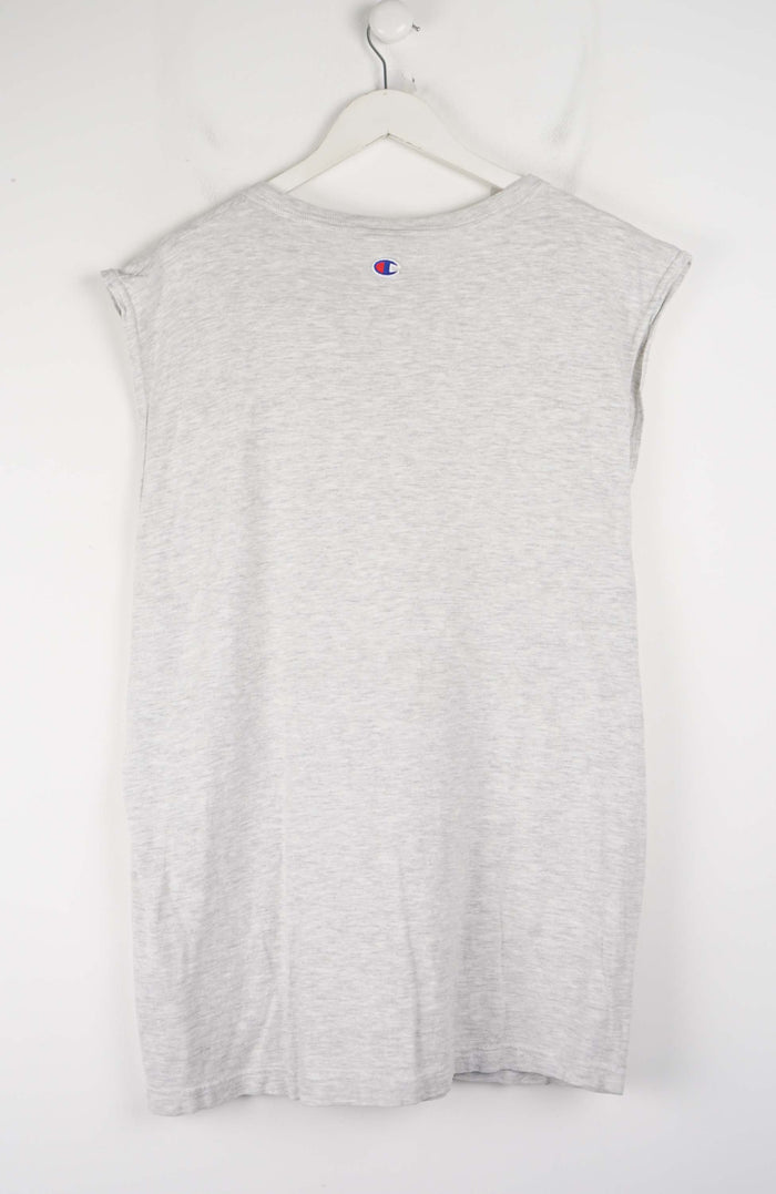 VINTAGE CHAMPION SLEEVELESS T-SHIRT (XL)