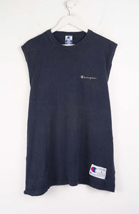 VINTAGE CHAMPION SLEEVELESS T-SHIRT (L)