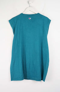 VINTAGE CHAMPION SLEEVELESS T-SHIRT (XL)