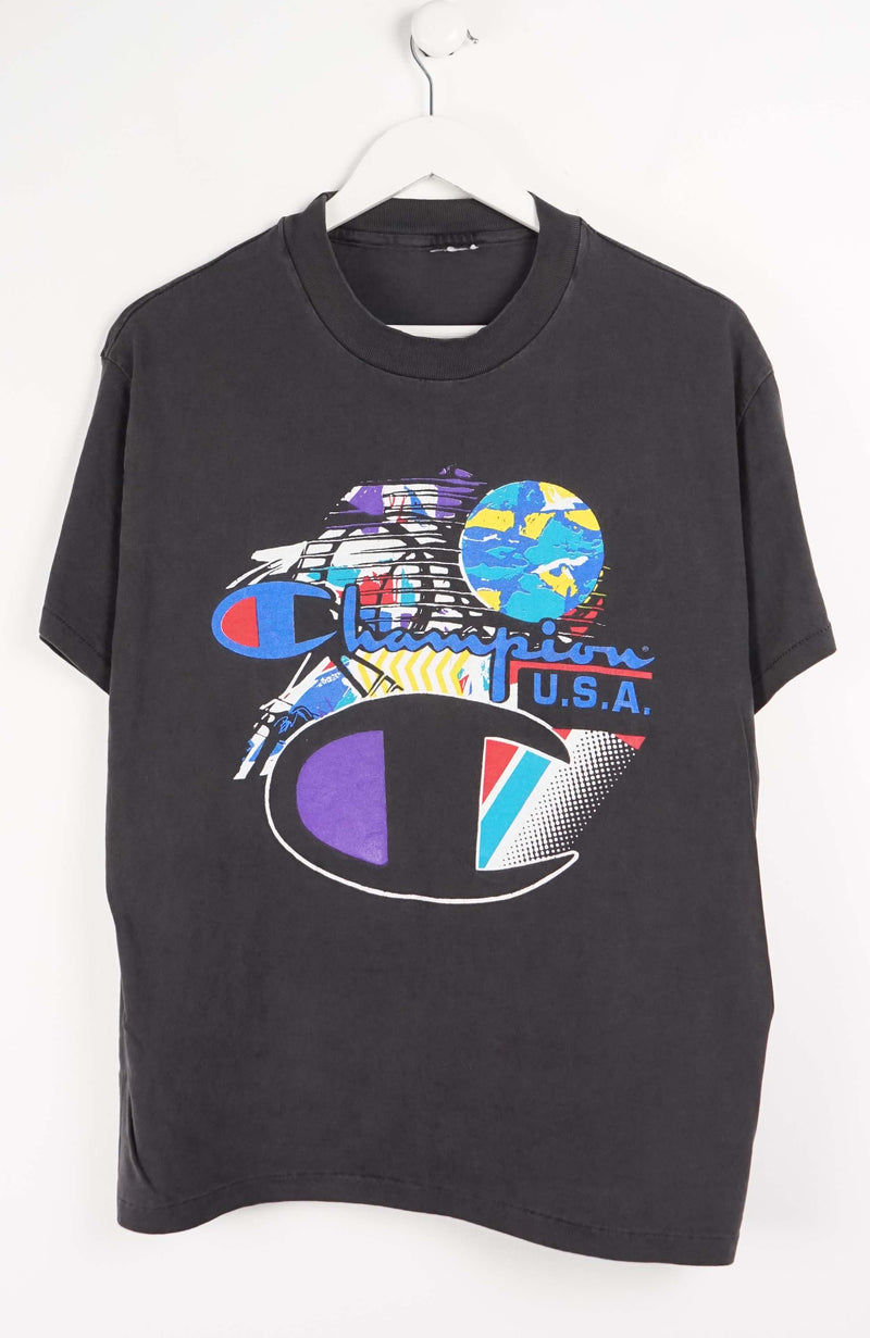 VINTAGE CHAMPION U. S. A. T-SHIRT (M)