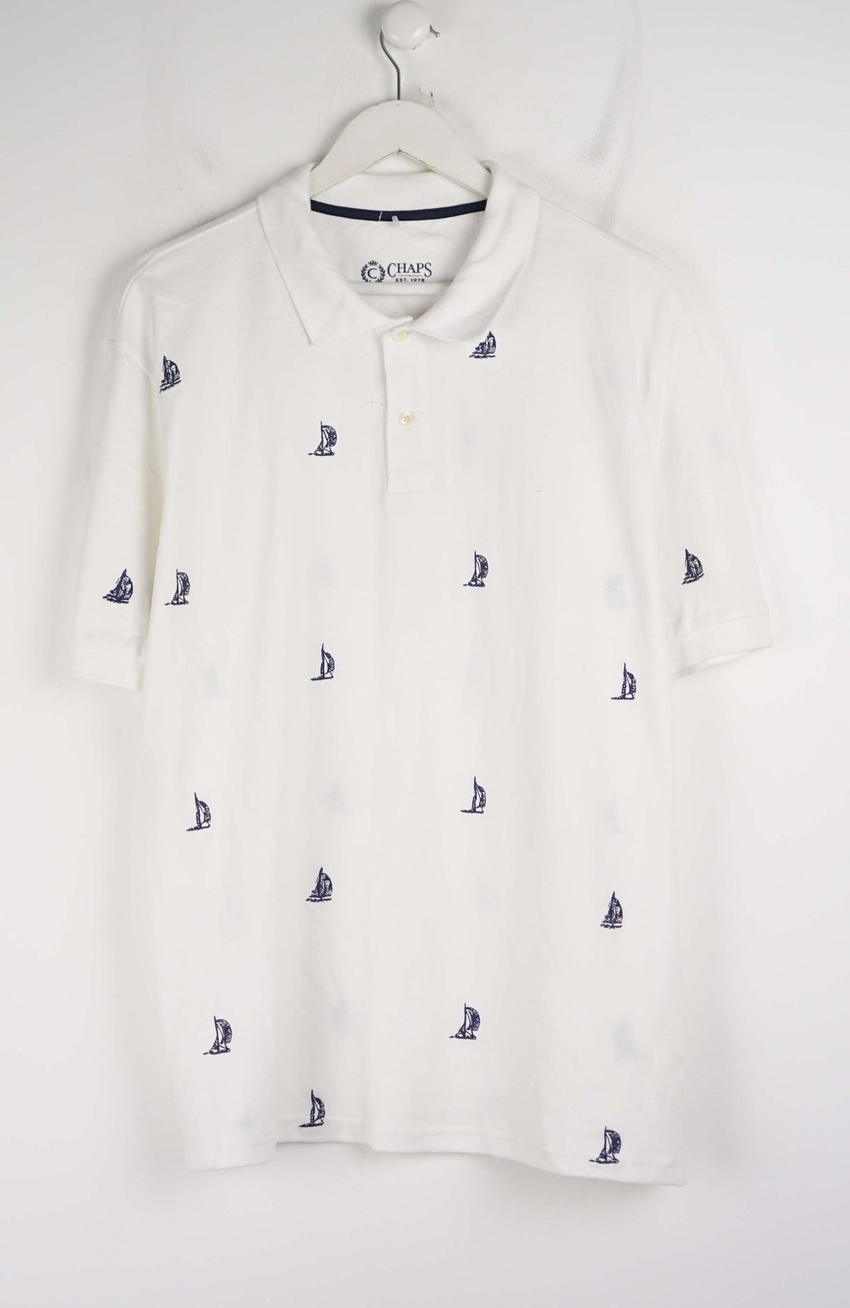 VINTAGE CHAPS EST.1978 POLO SHIRT (L)