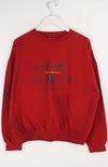 Red sweatshirt with 'Chaps Ralph Lauren' logo on a white background