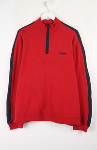 VINTAGE CHAPS 1/4 ZIP SWEATER (L)