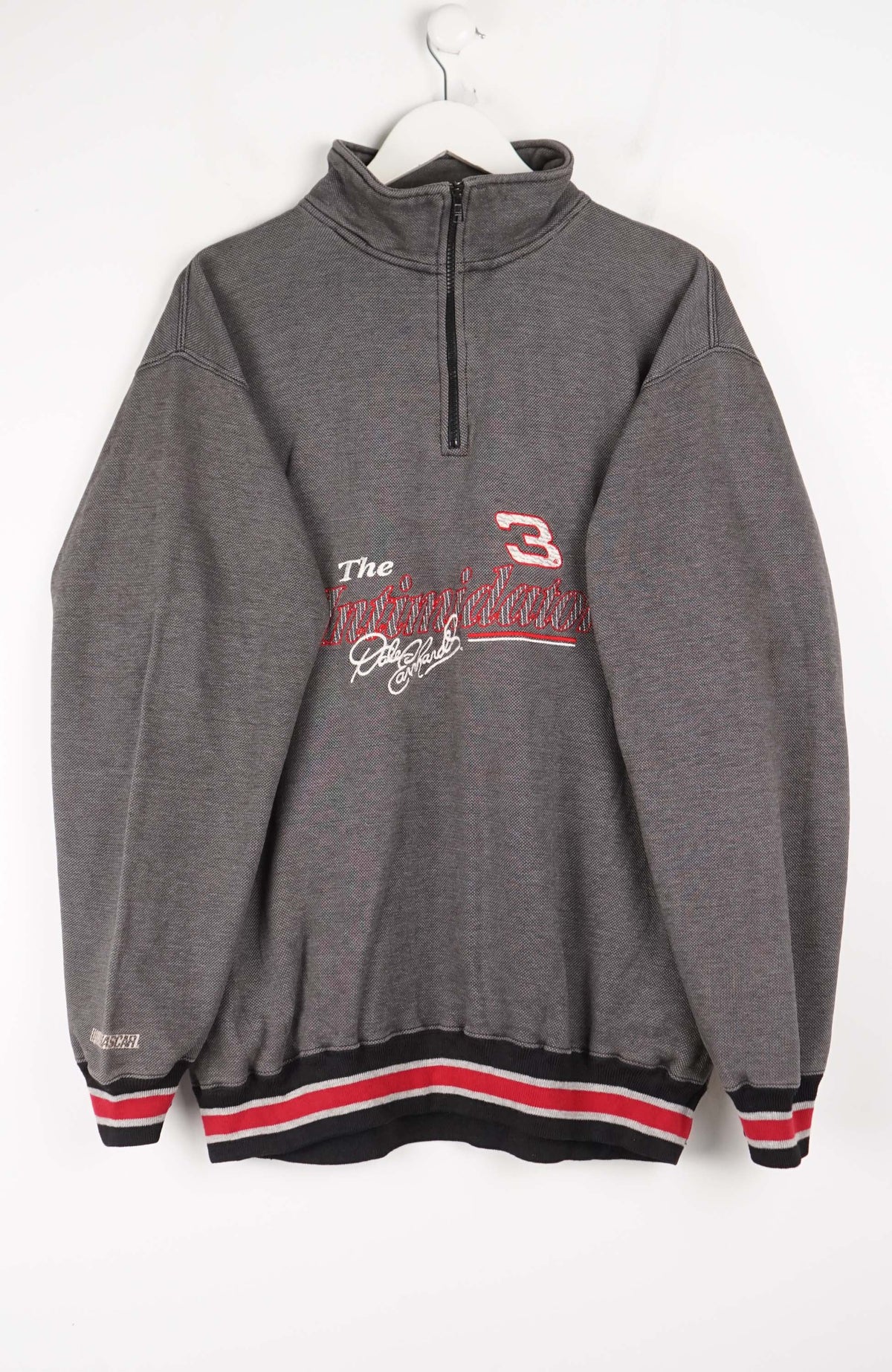 VINTAGE NASCAR DALE EARNHARDT INTIMIDATOR 1/4 ZIP SWEATER (XL)