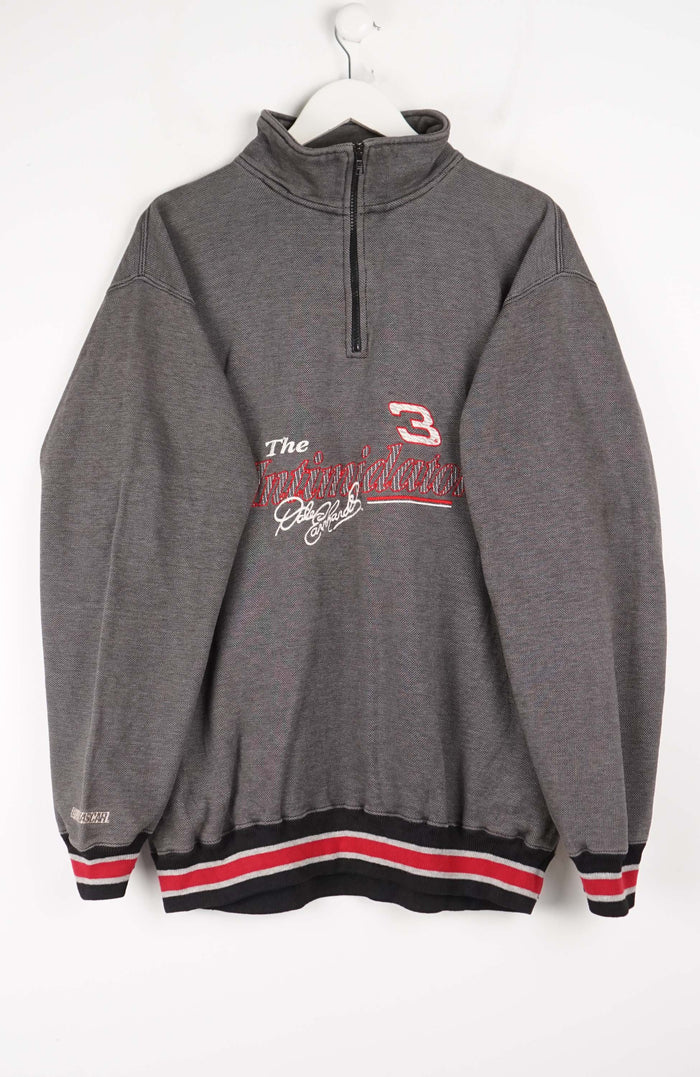 VINTAGE NASCAR DALE EARNHARDT INTIMIDATOR 1/4 ZIP SWEATER (XL)