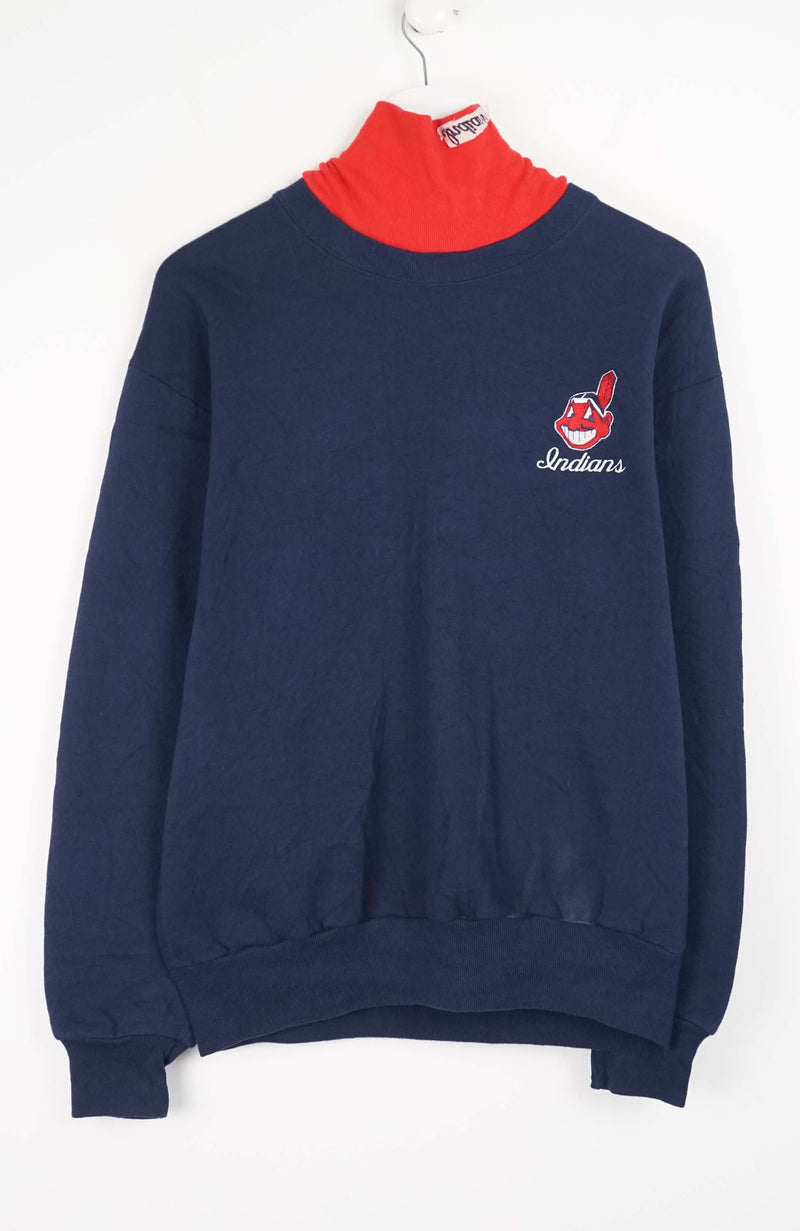 VINTAGE CLEVELAND INDIANS TURTLENECK SWEATER (M)