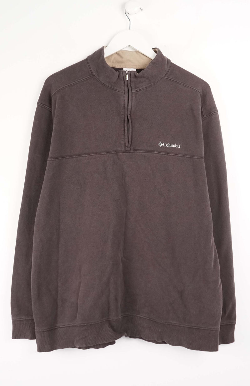 VINTAGE COLUMBIA 1/4 ZIP SWEATER (XL)