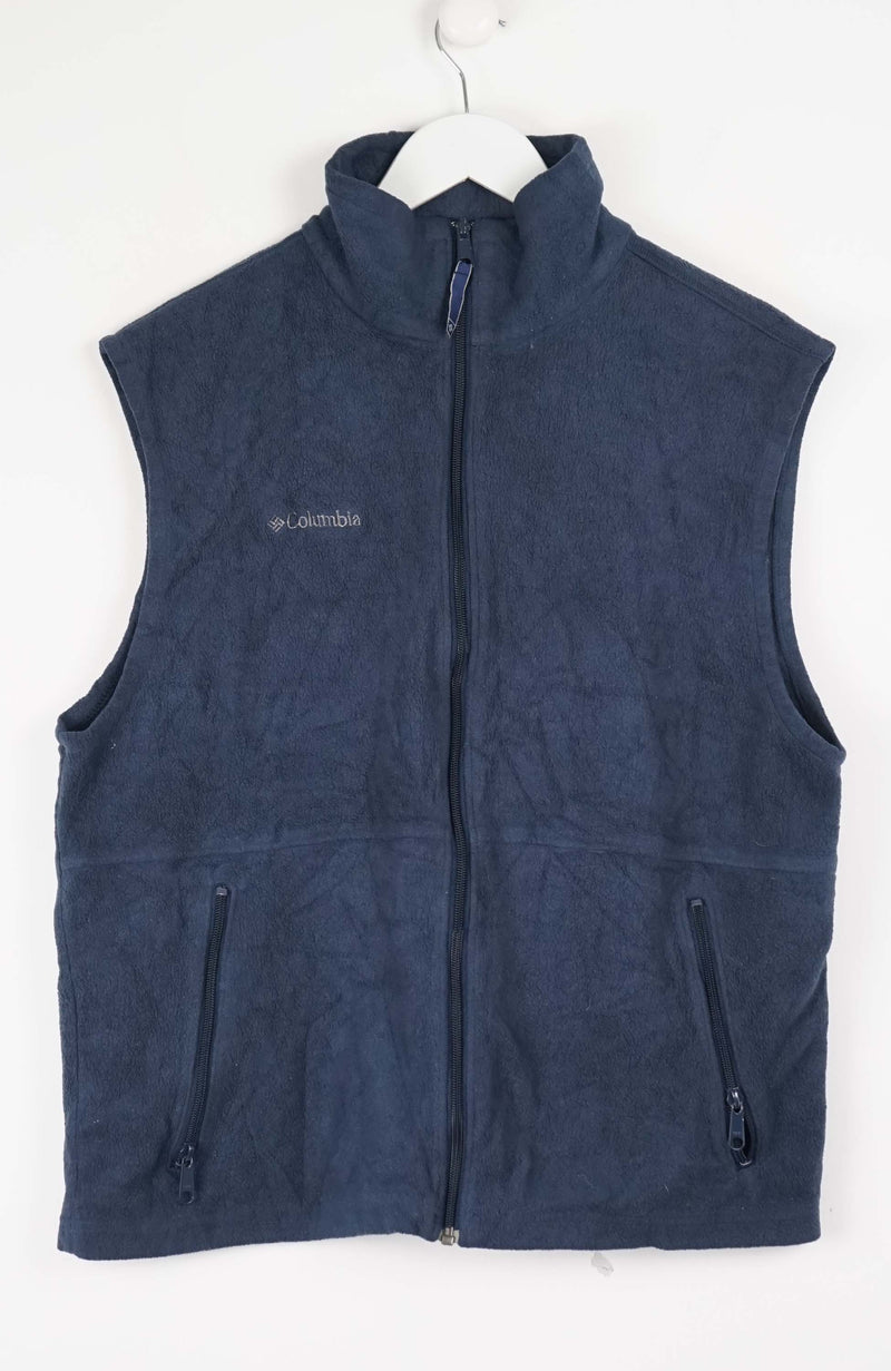 VINTAGE COLUMBIA FLEECE VEST SWEATER (L)