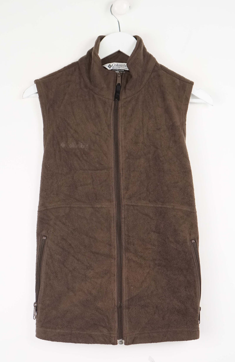 VINTAGE COLUMBIA FLEECE VEST SWEATER (S)