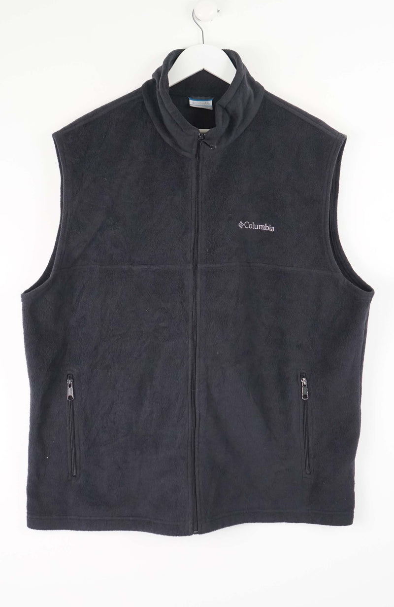 VINTAGE COLUMBIA FLEECE VEST SWEATER (XL)