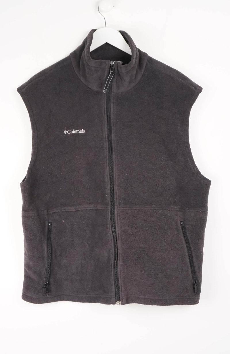 VINTAGE COLUMBIA FLEECE VEST SWEATER (XL)