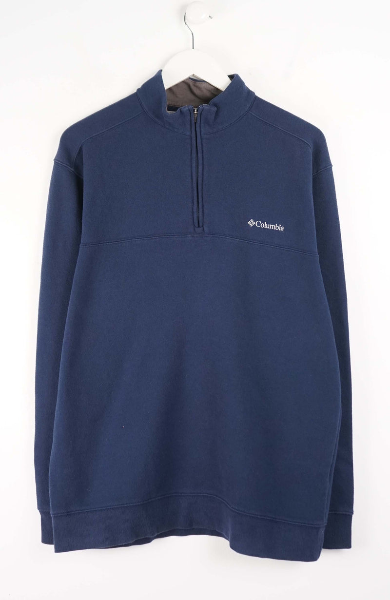 VINTAGE COLUMBIA 1/4 ZIP SWEATER (L)