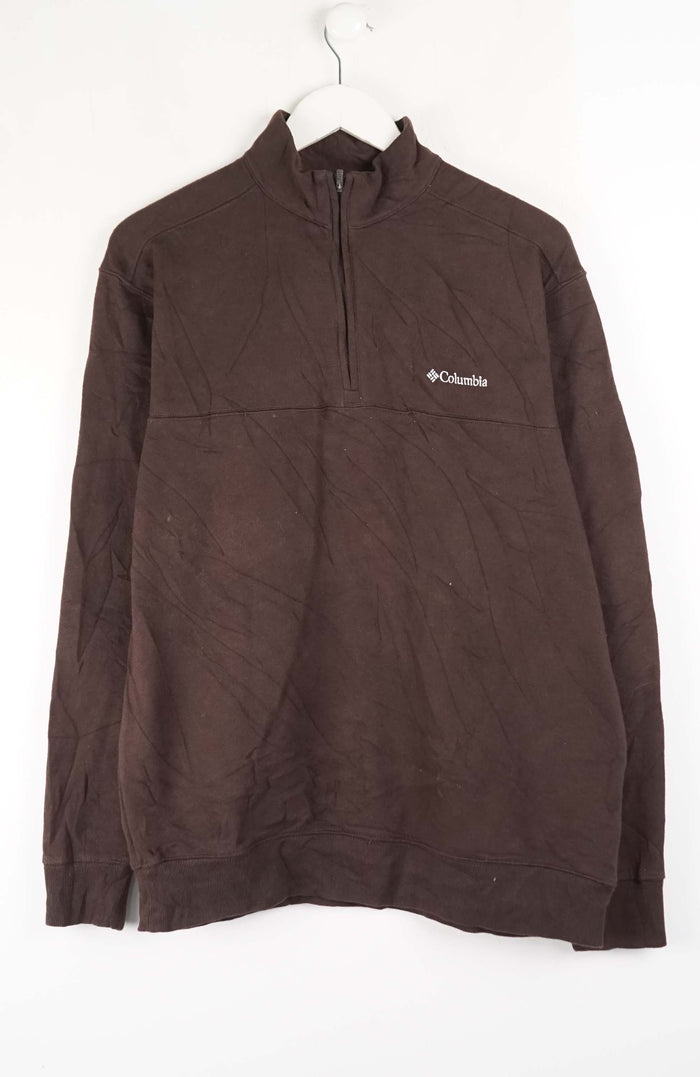 VINTAGE COLUMBIA ZIP 1/4 SWEATER (M)