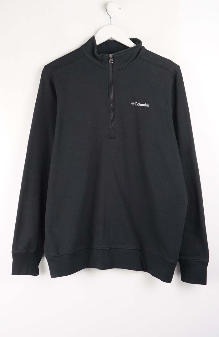 VINTAGE COLUMBIA 1/4 ZIP SWEATER (L)