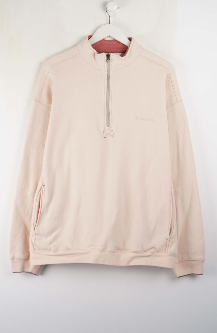 VINTAGE COLUMBIA 1/4 ZIP SWEATER (XL)