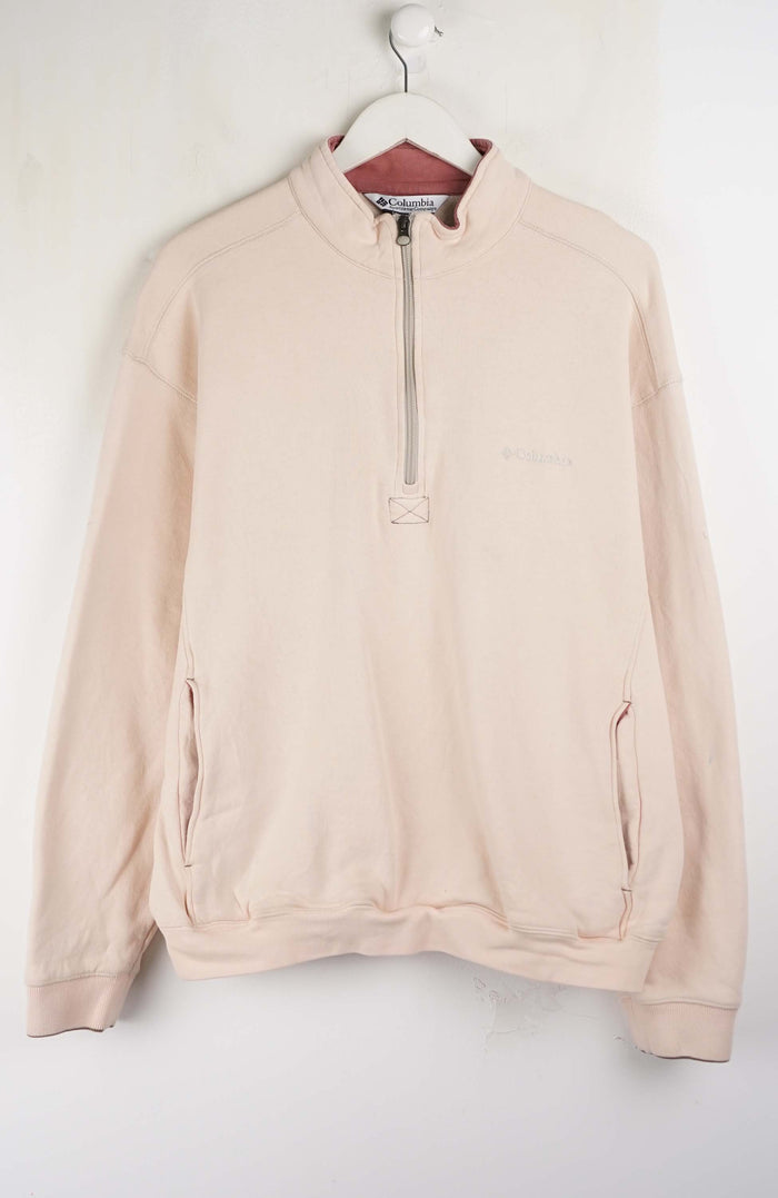 VINTAGE COLUMBIA 1/4 ZIP SWEATER (L)