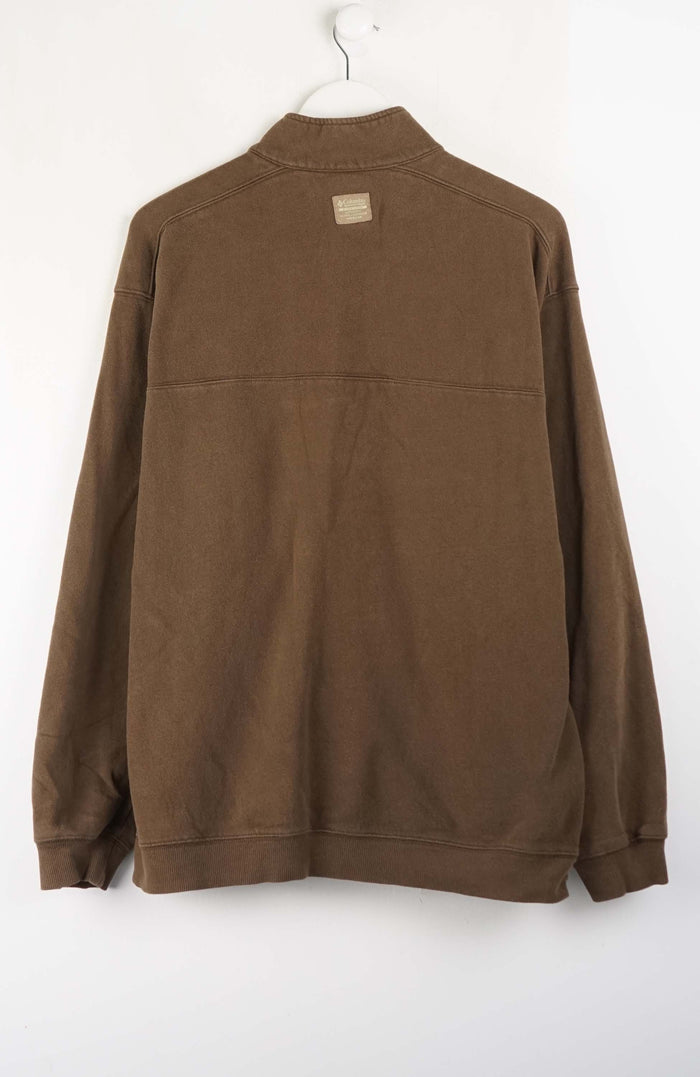 VINTAGE COLUMBIA 1/4 ZIP SWEATER (L)