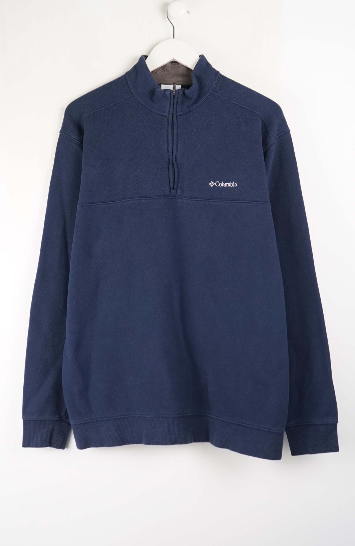 VINTAGE COLUMBIA 1/4 ZIP SWEATER (XL)