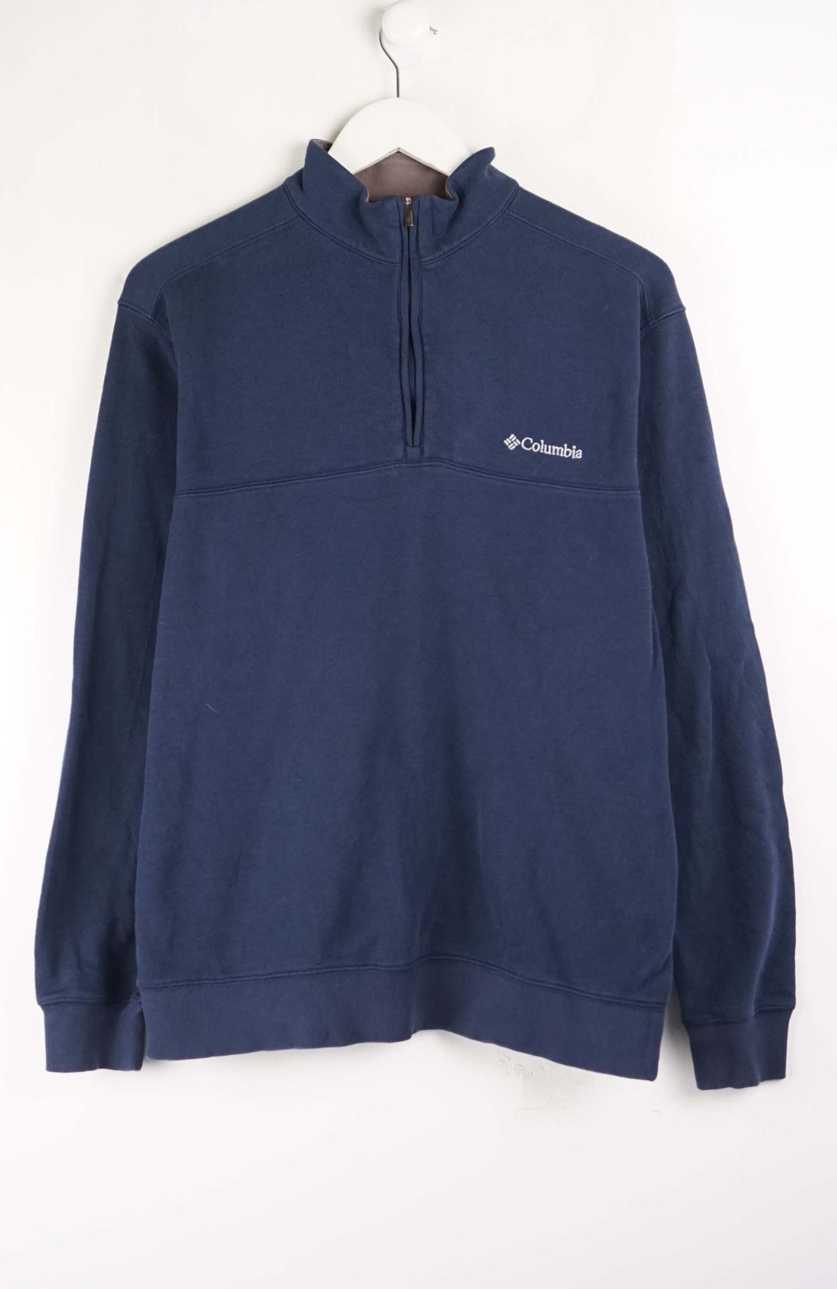 VINTAGE COLUMBIA 1/4 ZIP SWEATER (M)