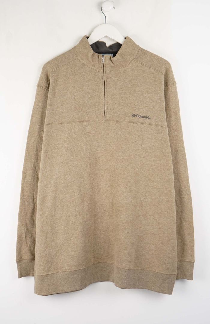 VINTAGE COLUMBIA ZIP 1/4 SWEATER (XXL)