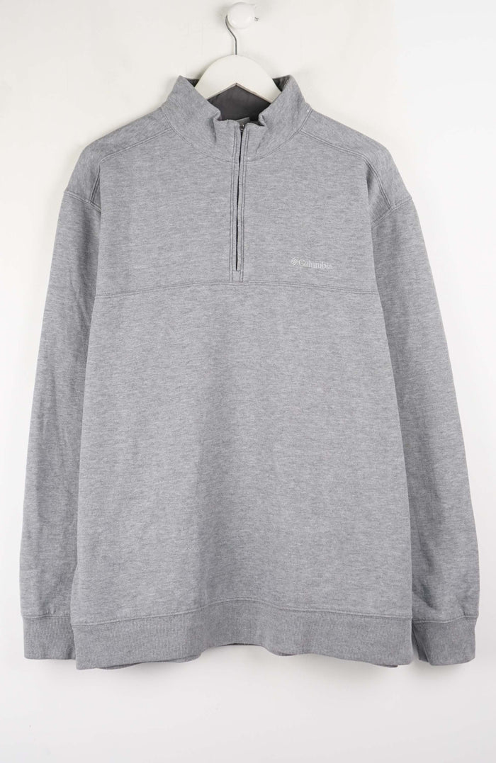 VINTAGE COLUMBIA ZIP 1/4 SWEATER (L)